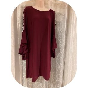 Burgundy Cocktail Dress Size Large